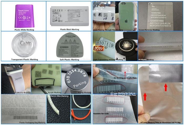 UV laser marking samples UV laser marking samples